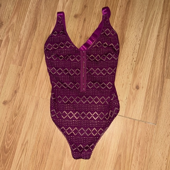 Free People Thank You Never Strappy Bodysuit Size Medium - Picture 2 of 5